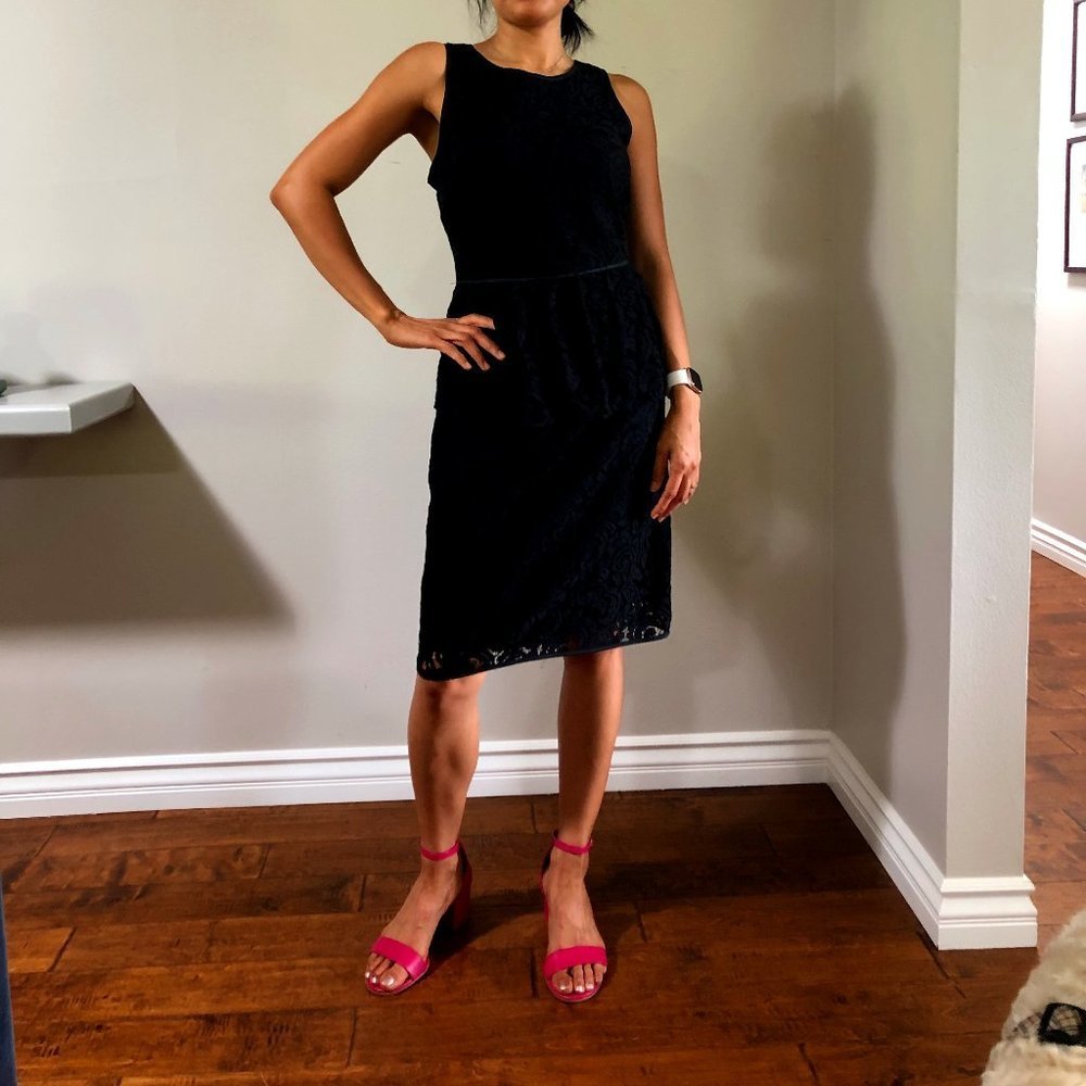 NEW WITH TAGS!!  Banana Republic Black Lace Dress Size 8